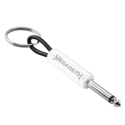 Megadeth Whiteout Wordmark Guitar Plug Keychain