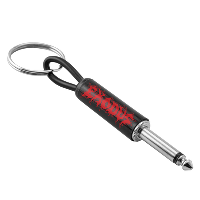 Exodus Logo Guitar Plug Keychain