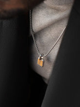 Load image into Gallery viewer, Tiger Eye Square Pendant Necklace