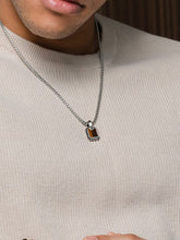Load image into Gallery viewer, Tiger Eye Square Pendant Necklace