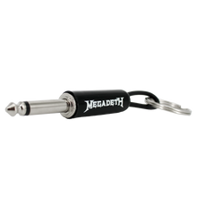Load image into Gallery viewer, Megadeth Logo Guitar Plug Keychain