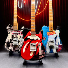Load image into Gallery viewer, The Rolling Stones "Tongue and Lips" Miniature Guitar