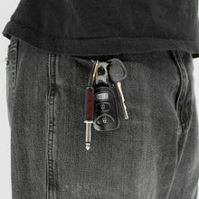 Load image into Gallery viewer, Ozzy Red Logo Guitar Plug Keychain