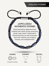 Load image into Gallery viewer, Men’s Blue Lapis Lazuli Beaded Bracelet Havana