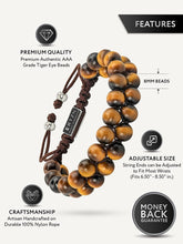 Load image into Gallery viewer, Tigers Eye Beaded Bracelet - Morocco