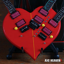 Load image into Gallery viewer, Steve Vai Famous Signature Triple-Neck Heart Miniature Guitar Replica Collectible