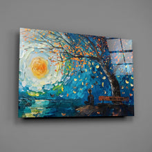 Load image into Gallery viewer, Solitude and Peace Glass Wall Art || Designer Collection