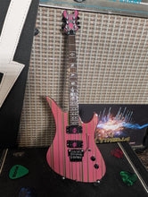 Load image into Gallery viewer, SYNYSTER GATES - Purple &amp; Green Schecter 1:4 Scale Replica Guitar ~Axe Heaven~
