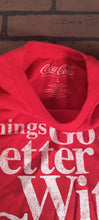 Load image into Gallery viewer, COCA-COLA Red 'Things Go Better With Coke' Slogan T-shirt ~Never Worn~ M L
