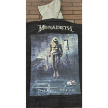 Load image into Gallery viewer, MEGADETH x PRIMITIVE Countdown Two-Fer Black Denim Jacket~Never Worn~ S M