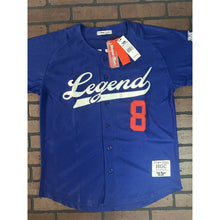 Load image into Gallery viewer, Kobe/24/8 Mamba Blue "Legends" Headgear Classics Baseball Jersey ~Never Worn~ L