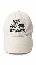 Load image into Gallery viewer, IGGY POP &amp; THE STOOGES White Embroidered Dad Hat ~Never Worn~
