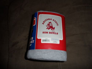 ASU - Arizona State Sun Devils Large 48"x60" Grey Fleece Blanket ~Brand New