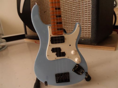 Billy Sheehan Yamaha Sonic Blue Attitude 1:4 Scale Bass