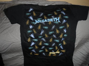 MEGADETH - Endgame "Flies" All-Over Print Women's T-Shirt ~Never Worn~ XL
