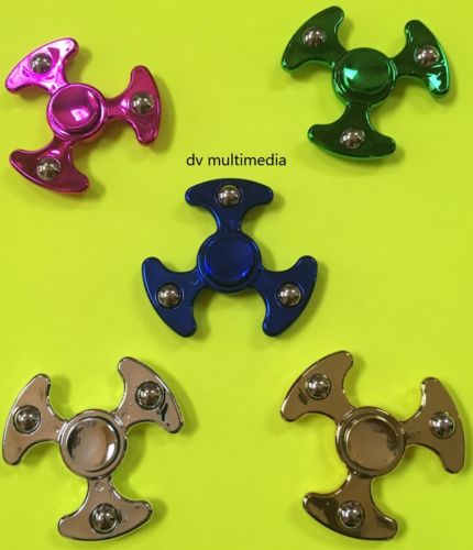 Metallic & Glow in the dark Tri FIDGET SPINNERS! ~SAME DAY SHIPPING