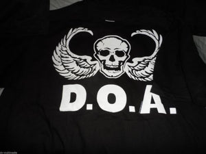 D.O.A - 2007 Winged Skull t-shirt ~NEVER WORN~ XL