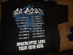 SLASH - 2012-2013 Apocalyptic Love 2-sided T-Shirt ~NEVER WORN~ 2XL