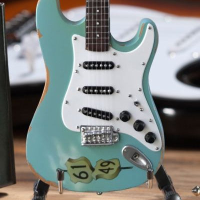 KENNY WAYNE SHEPHERD-Fender Strat Crossroads Blue 1:4 Replica Guitar~Axe Heaven~