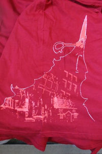TSUNAMI BOMB - T-shirt with side graphics, Red or Black ~Never Worn~ M XL