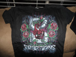 SCORPIONS - Scorpions with Roses Baby Doll T-Shirt ~Brand New/Never Worn~ L