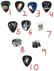 QUEEN Graphic Guitar Pick ~Your Choice of Many~ FREE SHIPPING/Buy 2 Get 3rd Free