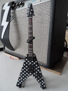 RANDY RHOADS 1:4 Scale Replica Polka Dot "Harpoon" Flying V Guitar ~Axe Heaven