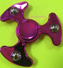 Load image into Gallery viewer, Metallic &amp; Glow in the dark Tri FIDGET SPINNERS! ~SAME DAY SHIPPING