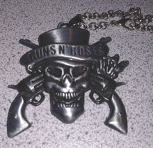 Load image into Gallery viewer, Guns n&#39; Roses Pendent Necklace W/ Chain ~Brand New