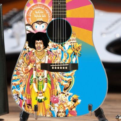 JIMI HENDRIX - Axis: Bold as Love Acoustic 1:4 Scale Replica Guitar ~Axe Heaven