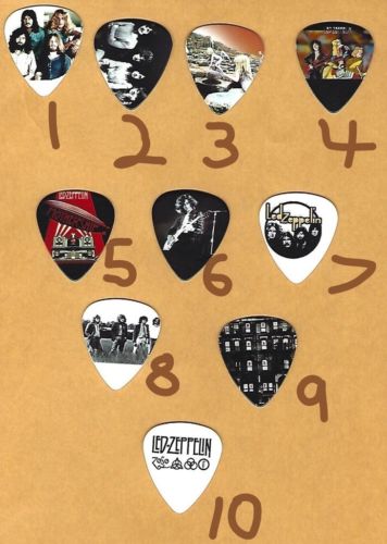LED ZEPPELIN Graphic Guitar Pick ~Your Choice of Many~ BUY 3, GET 3rd FREE