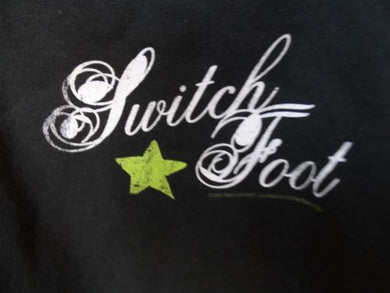 SWITCHFOOT - 2004 Full Zip Up Black Hoodie w/ Drawstring ~BRAND NEW~ XL