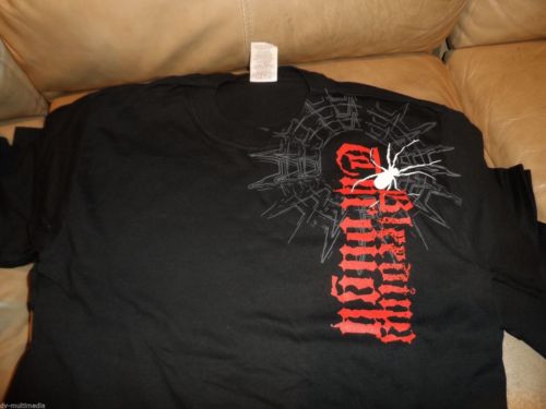 BLEEDING THROUGH - Spiderweb T-Shirt ~NEVER WORN~  SMALL