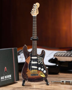 STEVIE RAY VAUGHAN #1 Replica Fender Stratocaster 1:4 Scale Guitar ~Axe Heaven~