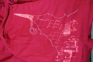 TSUNAMI BOMB - T-shirt with side graphics, Red or Black ~Never Worn~ M XL