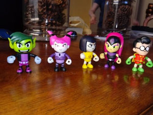 Teen Titans GO! 2" Mini Figure Full Set of 8 ~Series 3