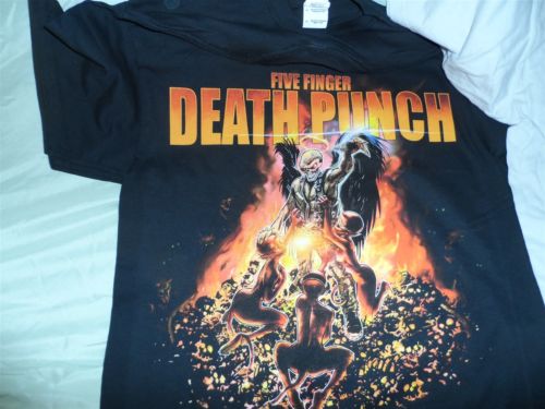 FIVE FINGER DEATH PUNCH- 2014 Tour T-Shirt ~Never Worn~ M