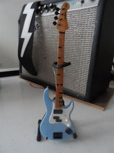 Load image into Gallery viewer, BILLY SHEEHAN - Yamaha Sonic Blue Attitude 1:4 Scale Replica Bass Guitar
