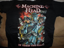 Load image into Gallery viewer, MACHINE HEAD - In Comes the Flood T-shirt ~Never Worn~ Medium / Large