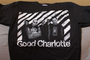 GOOD CHARLOTTE - "Striped" T-shirt ~Never Worn~ SMALL ##