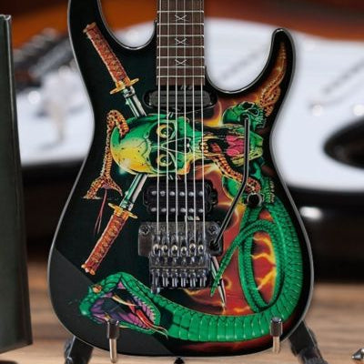 GEORGE LYNCH Wicked Sensation Snake/Skull 1:4 Scale Replica Guitar ~Axe Heaven
