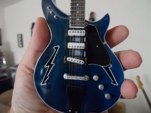 BOB WEIR (Grateful Dead)- Modulus Blue Bolt 1:4 Scale Replica Guitar ~Axe Heaven