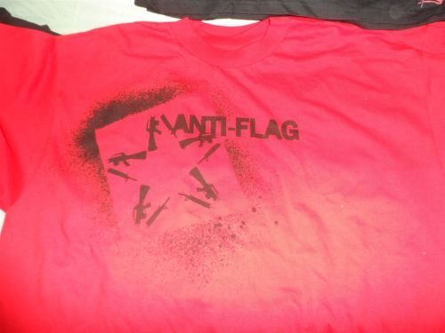 ANTI-FLAG - Red Guns/Star Logo T-Shirt ~Never Worn~ XL