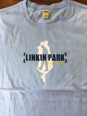 LINKIN PARK - Spray Man Light Blue Women's T-shirt ~Never Worn~ XL