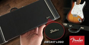 Fender handmade guitar case with diecast logo 1:4 scale ~Axe Heaven