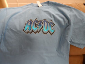 AC/DC - 2005 Retro Blue logo T-Shirt ~Never Worn~ Large