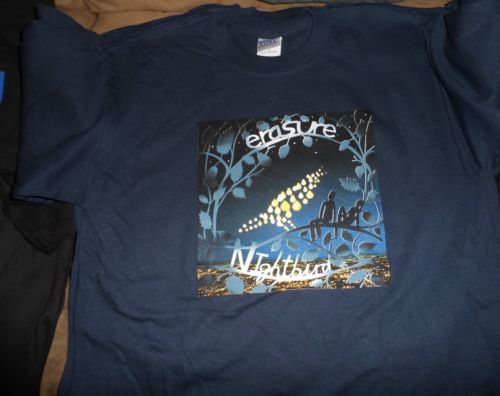 ERASURE - 2005 Nightbird Tour T-Shirt ~Never Worn~ M