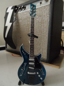 BOB WEIR (Grateful Dead)- Modulus Blue Bolt 1:4 Scale Replica Guitar ~Axe Heaven