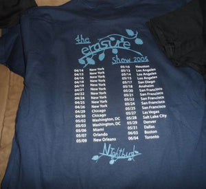ERASURE - 2005 Nightbird Tour T-Shirt ~Never Worn~ M
