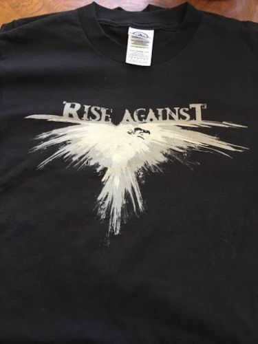 RISE AGAINST - Youth 2-sided T-shirt ~Never Worn~ YOUTH MEDIUM